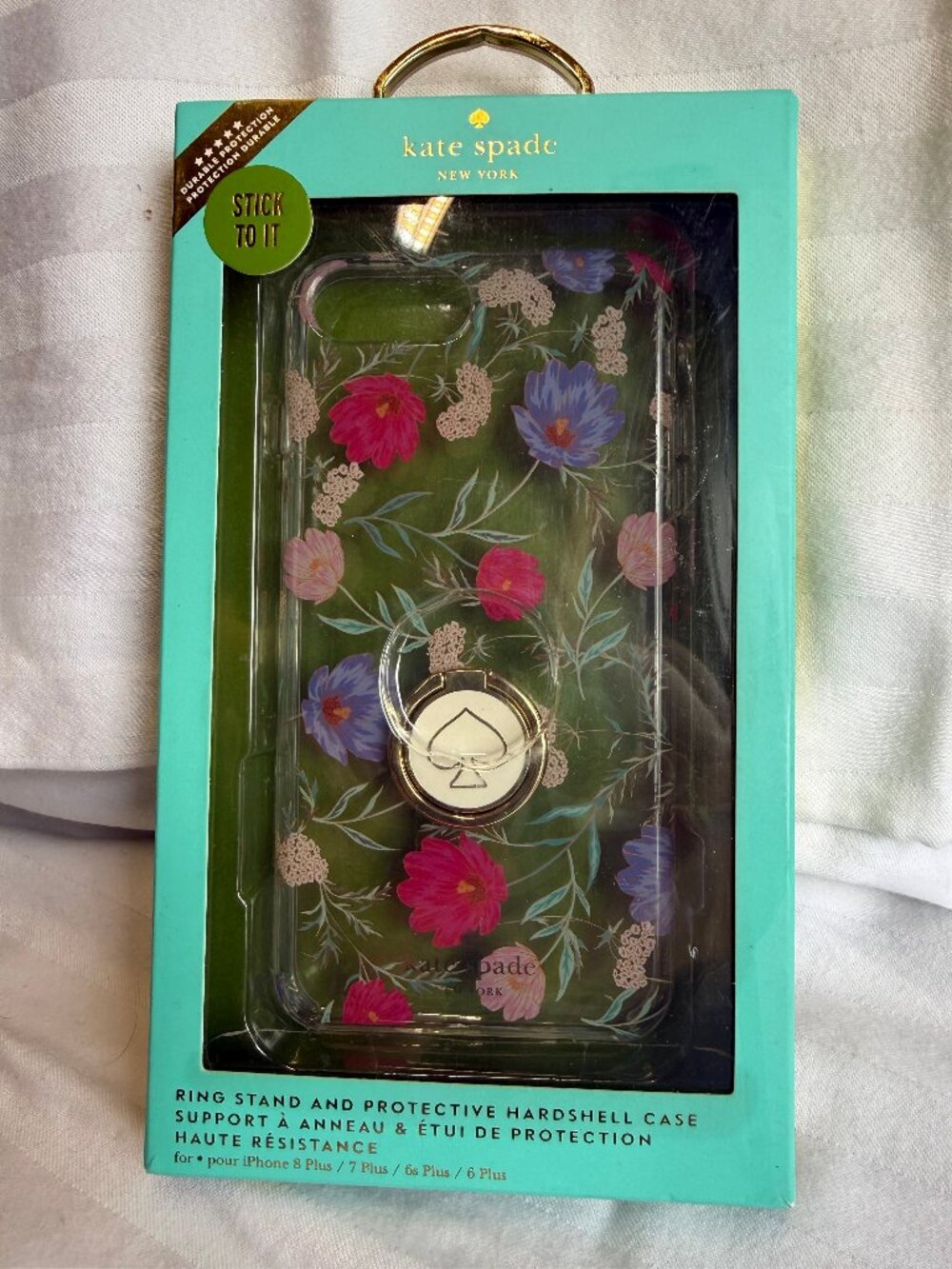 Kate Spade iPhone 8 Plus/7 Plus Case & Ring Stand Set